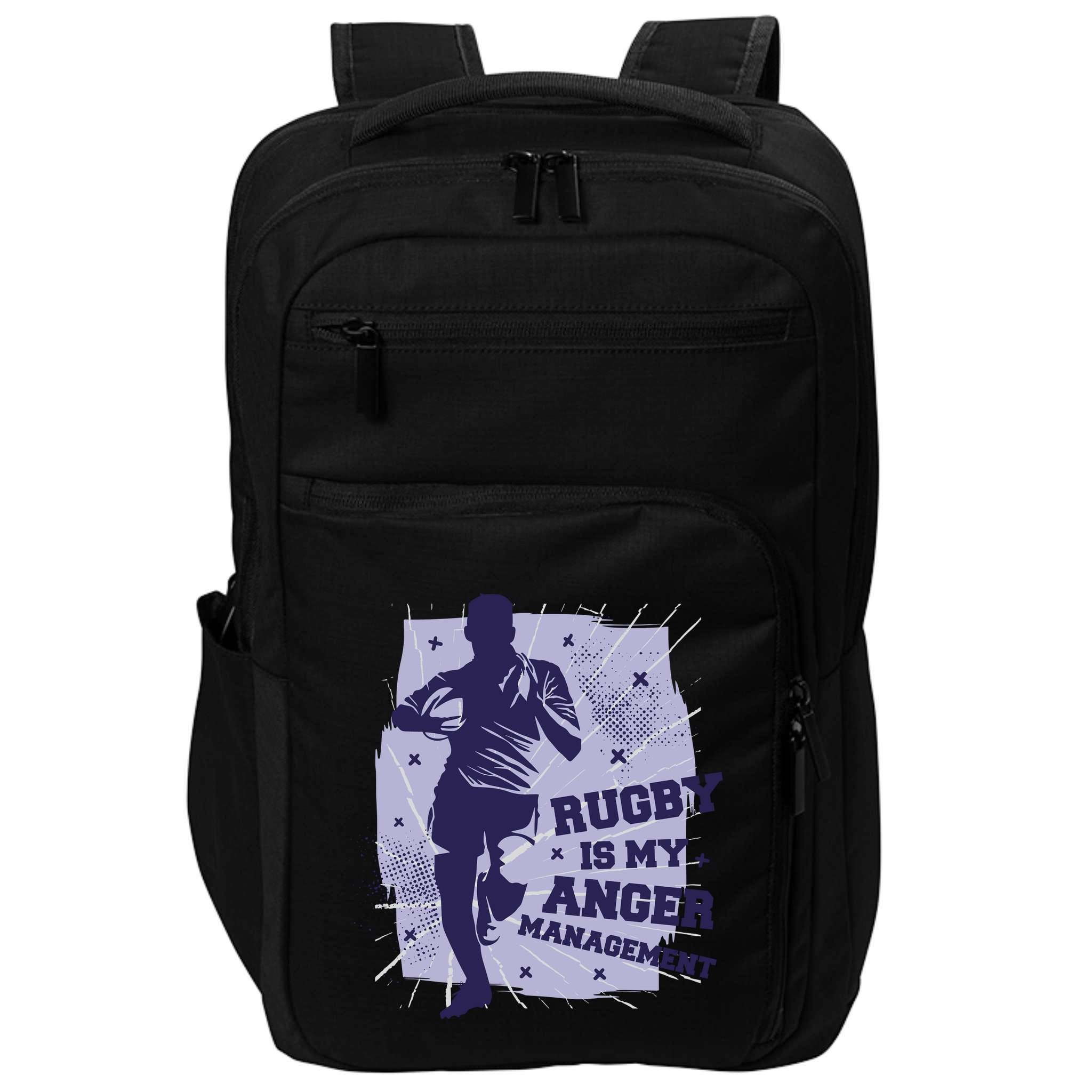 Rugby Is My Anger Management Impact Tech Backpack