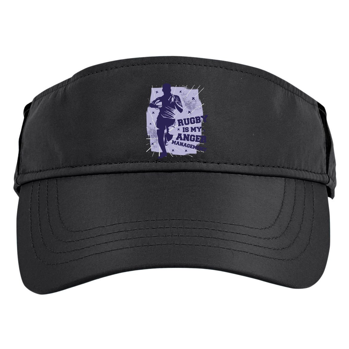 Rugby Is My Anger Management Adult Drive Performance Visor
