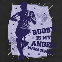 Rugby Is My Anger Management Adult Drive Performance Visor