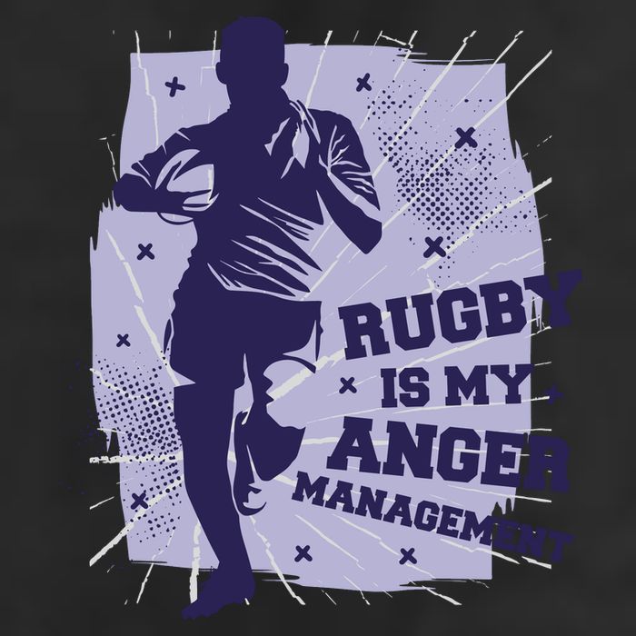 Rugby Is My Anger Management Adult Drive Performance Visor