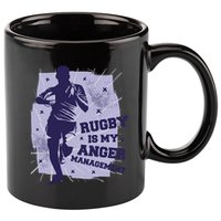 Rugby Is My Anger Management 11oz C Handle Ceramic Mug