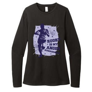 Rugby Is My Anger Management Womens CVC Long Sleeve Shirt