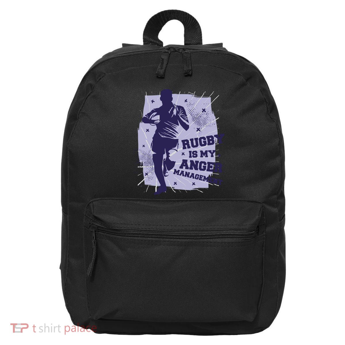 Rugby Is My Anger Management 16 in Basic Backpack