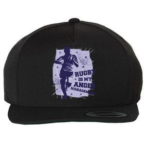 Rugby Is My Anger Management Wool Snapback Cap