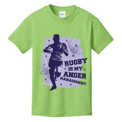 Rugby Is My Anger Management Kids T-Shirt