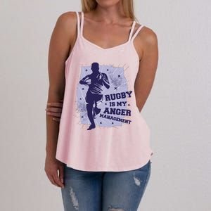 Rugby Is My Anger Management Women's Strappy Tank