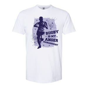 Rugby Is My Anger Management Softstyle CVC T-Shirt