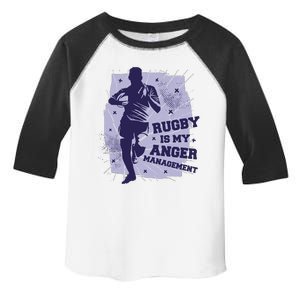 Rugby Is My Anger Management Toddler Fine Jersey T-Shirt