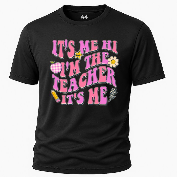 Retro Its Me Hi Im The Teacher Its Me Cooling Performance Crew T-Shirt
