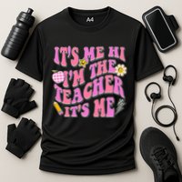 Retro Its Me Hi Im The Teacher Its Me Cooling Performance Crew T-Shirt