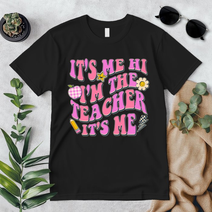 Retro Its Me Hi Im The Teacher Its Me Premium T-Shirt