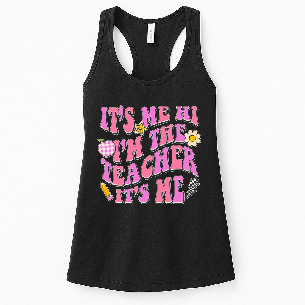 Retro Its Me Hi Im The Teacher Its Me Womens Tank Top