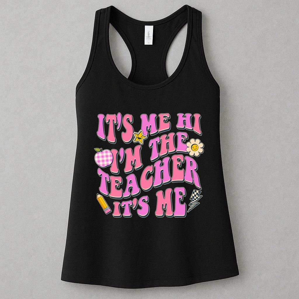 Retro Its Me Hi Im The Teacher Its Me Womens Tank Top