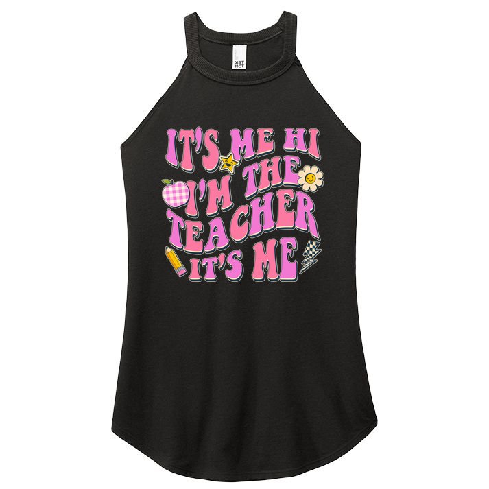 Retro Its Me Hi Im The Teacher Its Me Women's Perfect Tri Rocker Tank