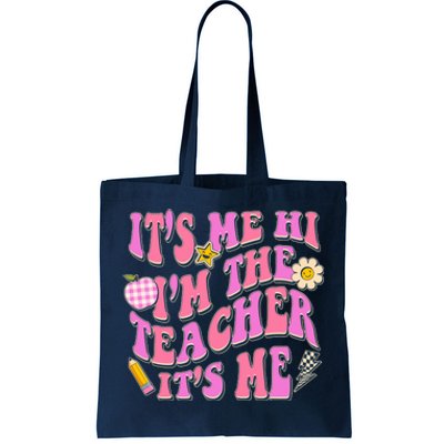 Retro Its Me Hi Im The Teacher Its Me Tote Bag