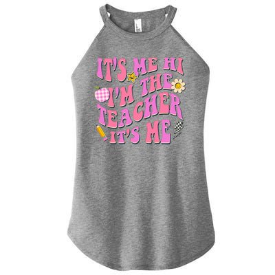 Retro Its Me Hi Im The Teacher Its Me Women’s Perfect Tri Rocker Tank