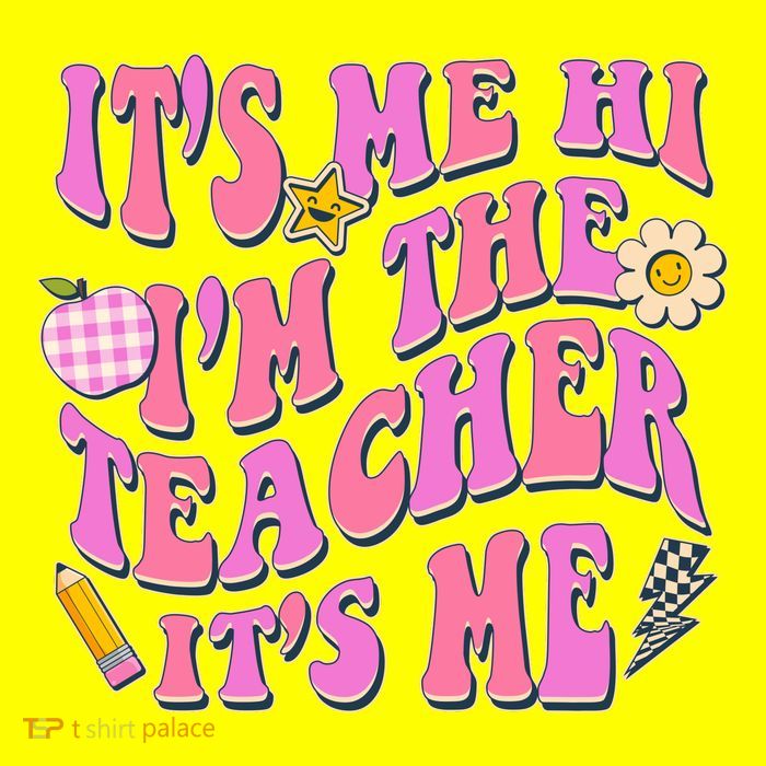 Retro Its Me Hi Im The Teacher Its Me Button