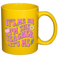 Retro Its Me Hi Im The Teacher Its Me 11oz C Handle Ceramic Mug