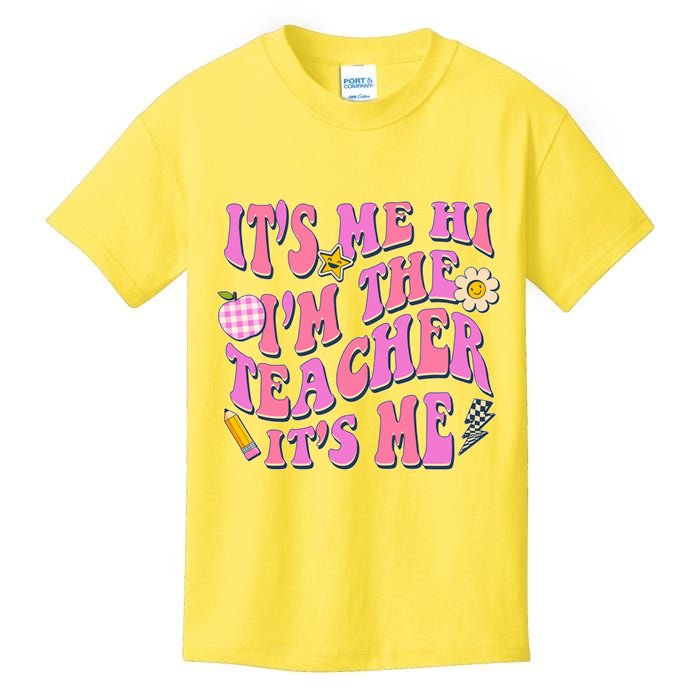 Retro Its Me Hi Im The Teacher Its Me Kids T-Shirt
