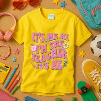 Retro Its Me Hi Im The Teacher Its Me Kids T-Shirt