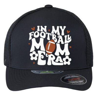 Retro In My Football Mom Era Football Mama Flexfit Unipanel Trucker Cap