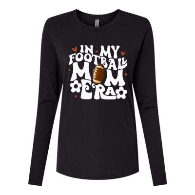 Retro In My Football Mom Era Football Mama Womens Cotton Relaxed Long Sleeve T-Shirt