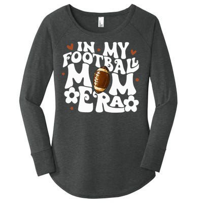 Retro In My Football Mom Era Football Mama Women's Perfect Tri Tunic Long Sleeve Shirt