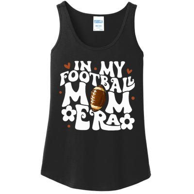 Retro In My Football Mom Era Football Mama Ladies Essential Tank