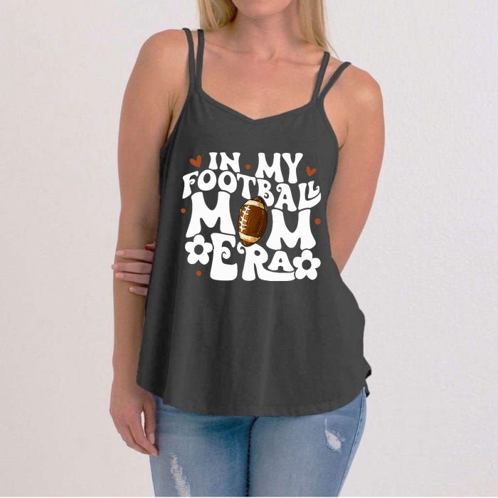 Retro In My Football Mom Era Football Mama Women's Strappy Tank