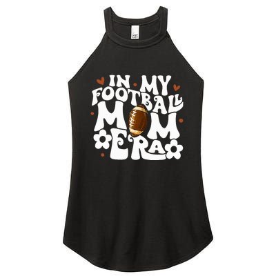 Retro In My Football Mom Era Football Mama Women's Perfect Tri Rocker Tank