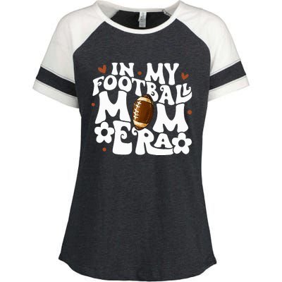 Retro In My Football Mom Era Football Mama Enza Ladies Jersey Colorblock Tee