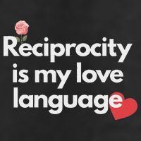 Reciprocity Is My Love Language Flower Red Heart 7 Panel Mesh Trucker Snapback Hat