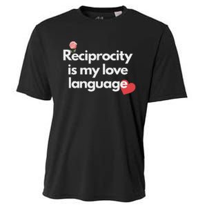 Reciprocity Is My Love Language Flower Red Heart Cooling Performance Crew T-Shirt