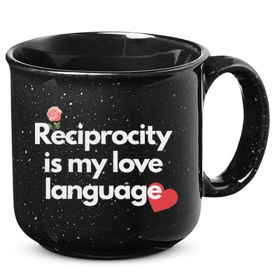 Reciprocity Is My Love Language Flower Red Heart 15oz Campfire Ceramic Mug