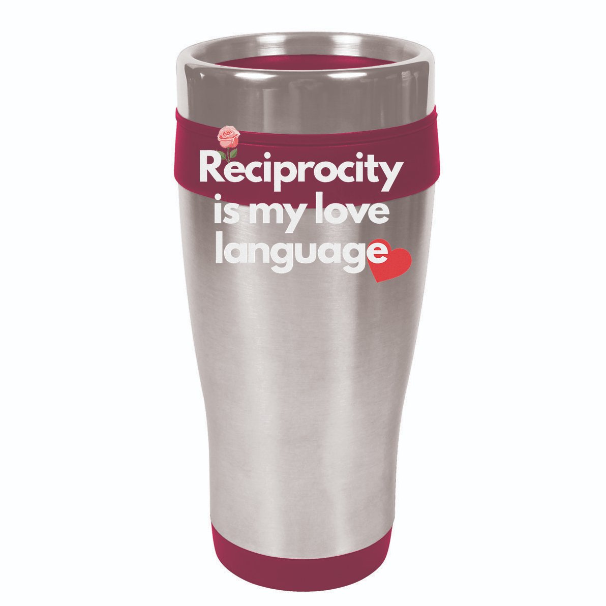 Reciprocity Is My Love Language Flower Red Heart Cooling Performance Long Sleeve Crew