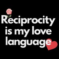 Reciprocity Is My Love Language Flower Red Heart Toddler T-Shirt