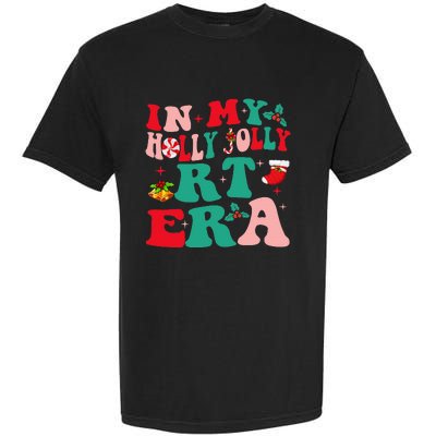 Retro In My HollyJolly RT Respiratory Therapy Era Christmas Garment-Dyed Heavyweight T-Shirt