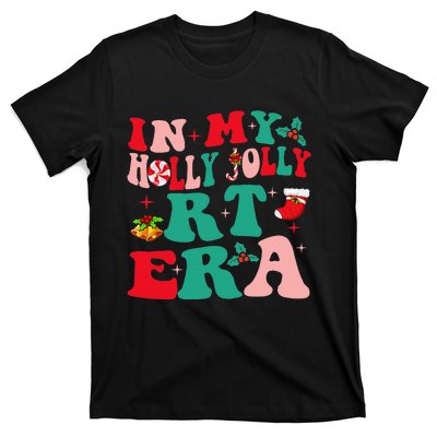 Retro In My HollyJolly RT Respiratory Therapy Era Christmas T-Shirt