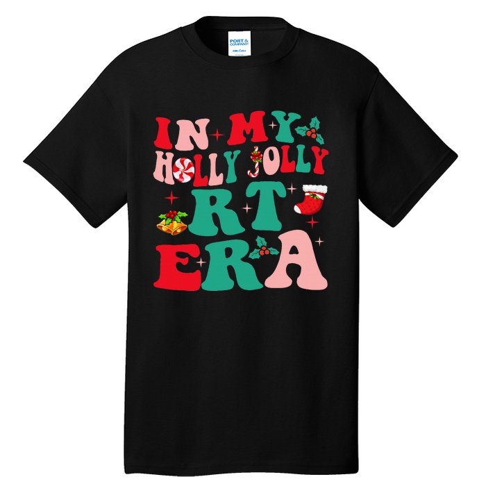 Retro In My HollyJolly RT Respiratory Therapy Era Christmas Tall T-Shirt