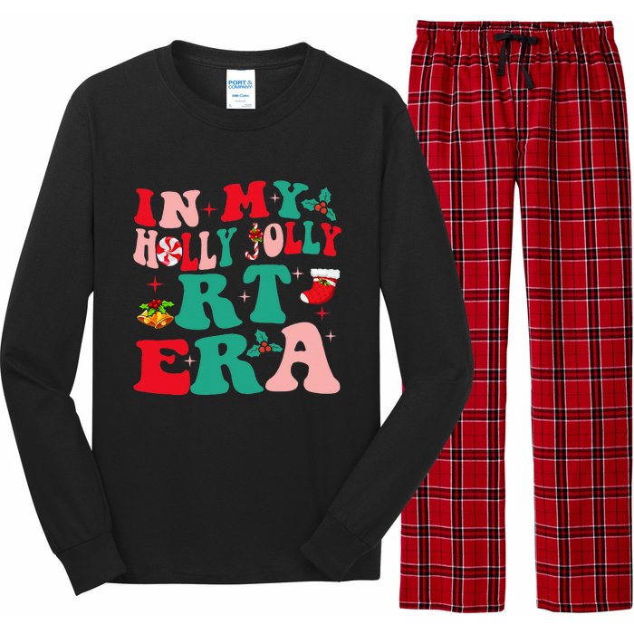 Retro In My HollyJolly RT Respiratory Therapy Era Christmas Long Sleeve Pajama Set