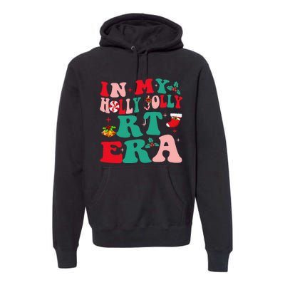 Retro In My HollyJolly RT Respiratory Therapy Era Christmas Premium Hoodie