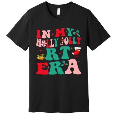 Retro In My HollyJolly RT Respiratory Therapy Era Christmas Premium T-Shirt