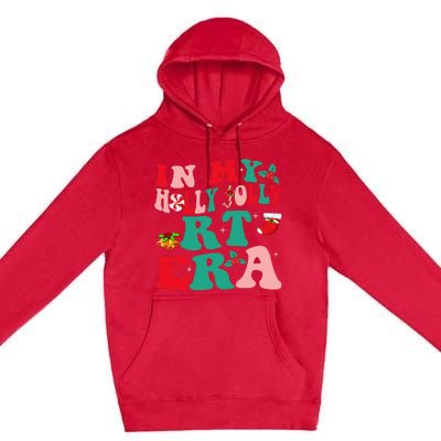 Retro In My HollyJolly RT Respiratory Therapy Era Christmas Premium Pullover Hoodie