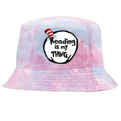 Reading Is My Thing Funny Bookworm Reading Lover Gift Tie-Dyed Bucket Hat