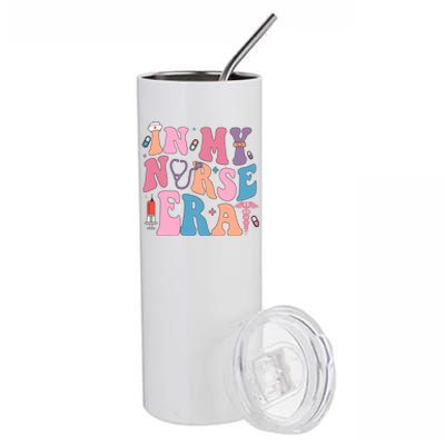 Retro In My Nurse Era Happy Nurse Day Stainless Steel Tumbler