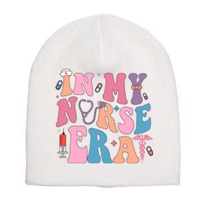 Retro In My Nurse Era Happy Nurse Day Short Acrylic Beanie