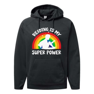 Reading Is My Superpower Book Teacher Performance Fleece Hoodie