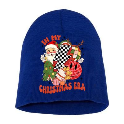 Retro In My Christmas Era Funny Christmas Gift Short Acrylic Beanie