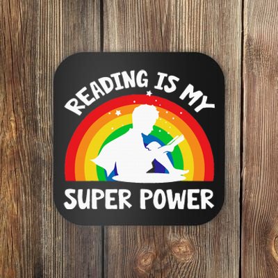 Reading Is My Superpower Book Teacher Coaster