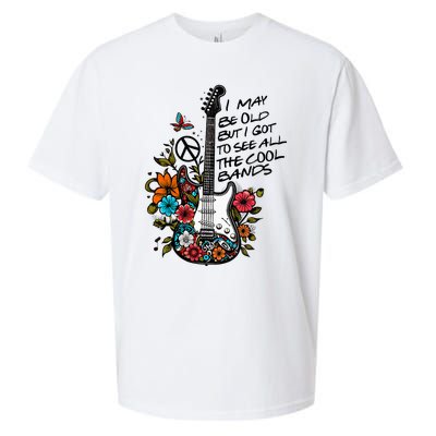 Retro I May Be Old But I Got to See All The Cool Bands  Sueded Cloud Jersey T-Shirt